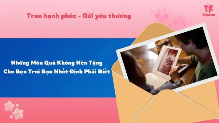 những món quà không nên tặng cho bạn trai