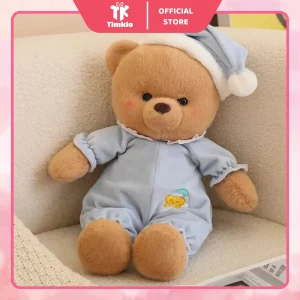 gấu bông teddy bear xanh ngồi