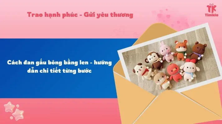 Cách đan gấu bằng len